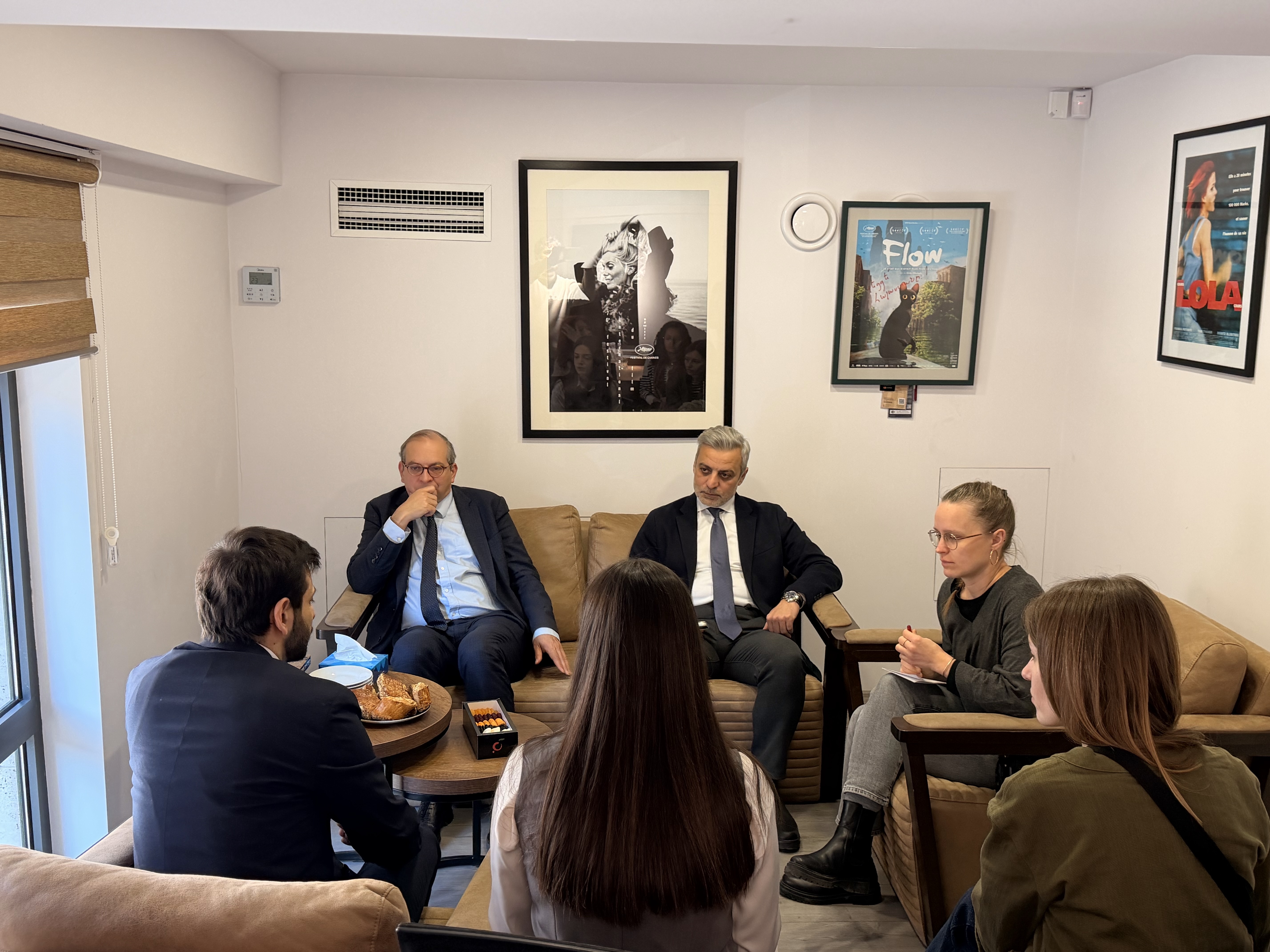 Փարիզի Ժորժ Պոմպիդու կենտրոնի նախագահ Լորան Լը Բոնը Հայաստանի կինոյի հիմնադրամում է